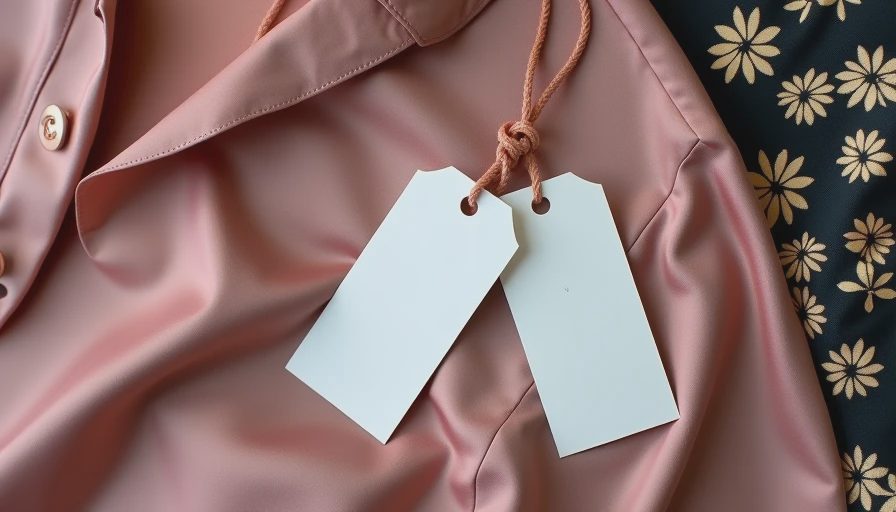 Detail of one-time worn blouse and dress with tags