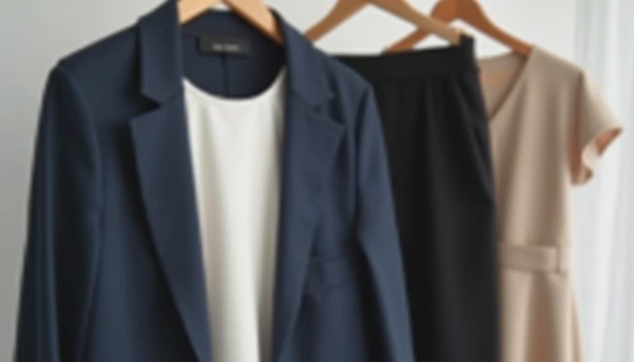 Coordinated neutral work clothes showing existing wardrobe potential