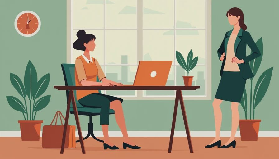 Illustration for business casual women