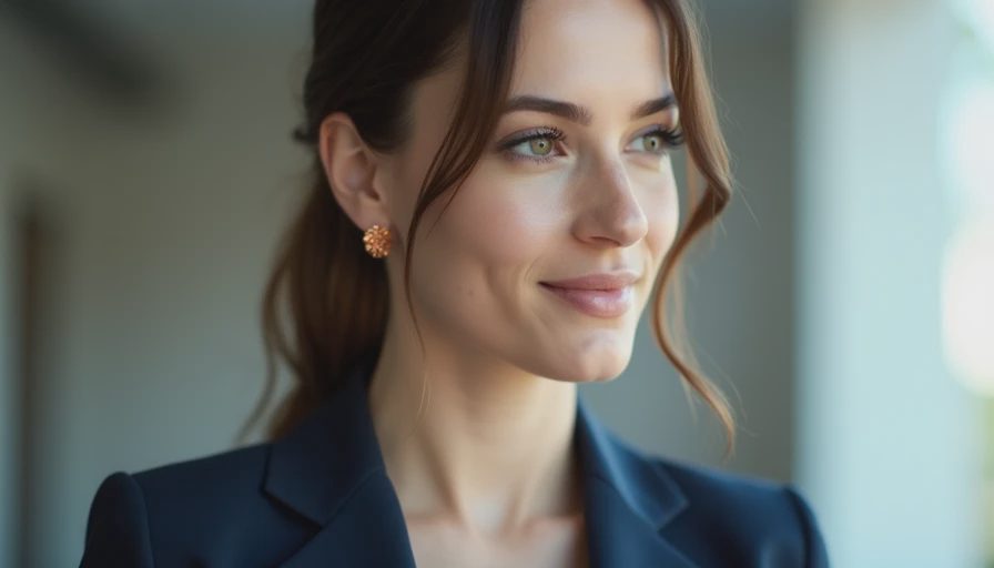 Illustration for business casual woman