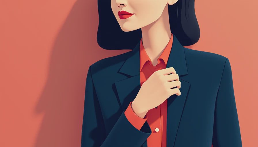 Illustration for business casual women outfits