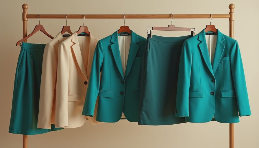 Visual context for capsule wardrobe for work women