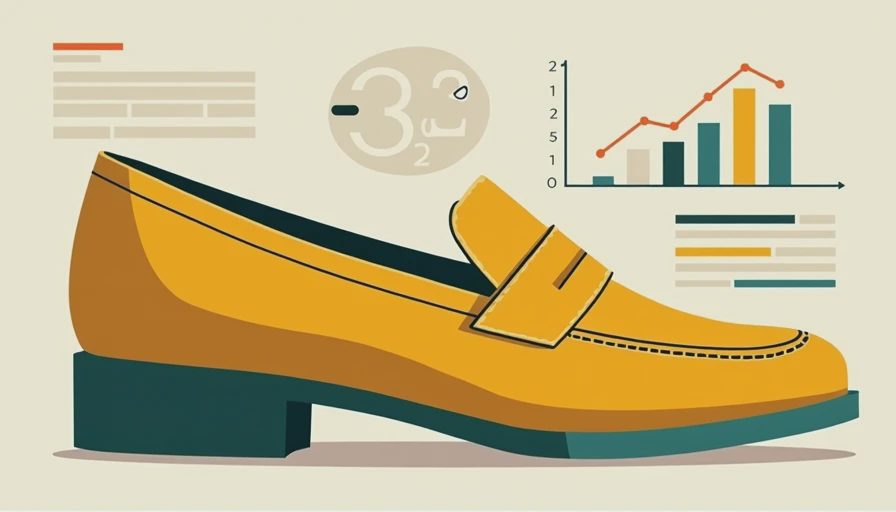 Illustration for business casual shoes for women