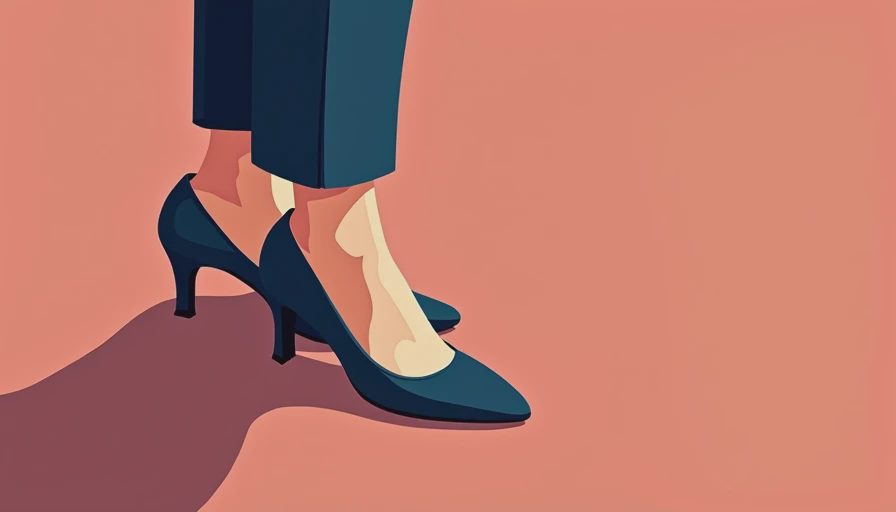 Illustration for women's shoes business casual