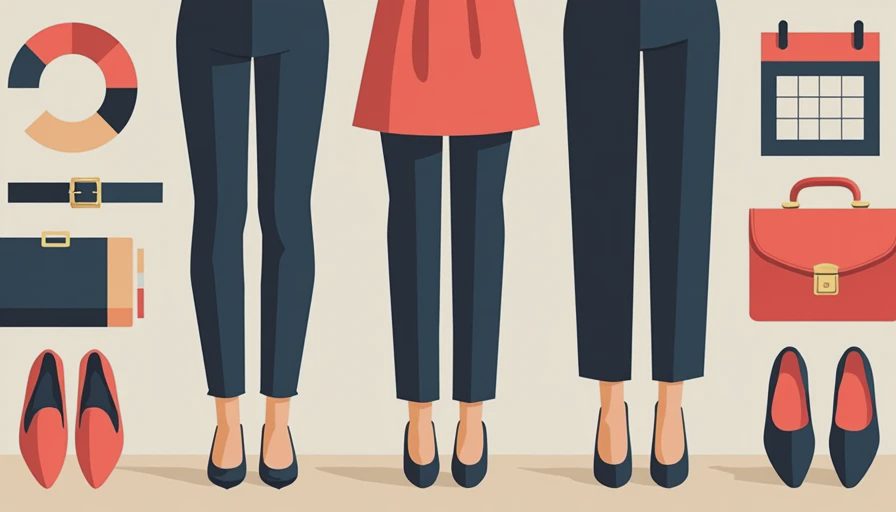Visual context for business casual pants women