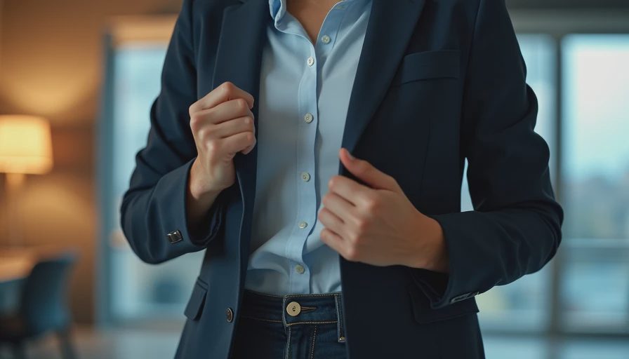 Visual context for business casual jeans women