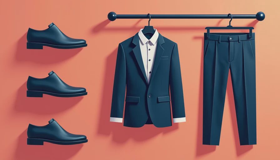 Visual context for business casual outfits