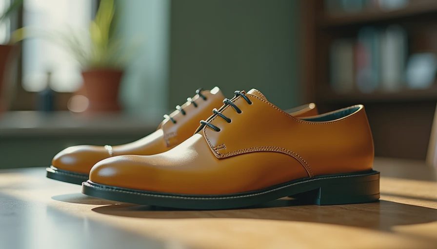 Visual context for business casual sneakers