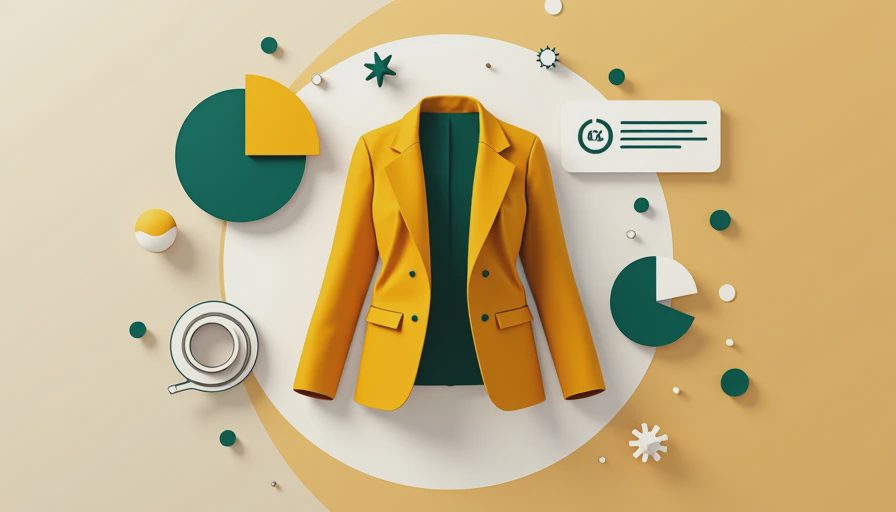 Illustration for ladies interview outfit